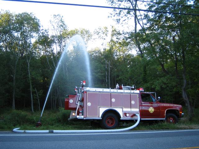 Mini Attack 7 and Monitor at Route 121 Dry Hydrant